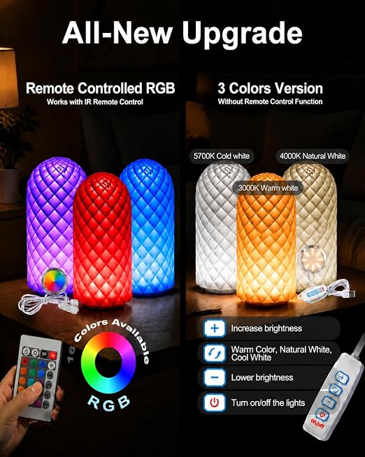 LED Lamp Kit 001 RGB & 3 Color, CMYK LED Illumination Panel Kit FAZ007, Lithophane Light Board Kit KC009 for Bambu Lab Makerworld, 3D Printing LED Light Kit for Beginners, Model Printing Accessory