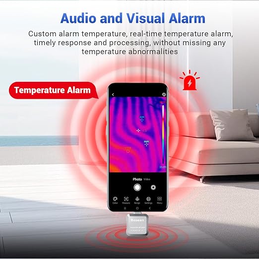 Thermal Imaging Camera for Android Smartphones, 160 x 120 IR High Resolution, Portable Thermal Imager with Type-C Port, Infrared Test Report, -4°F~1022°F Temperature Range