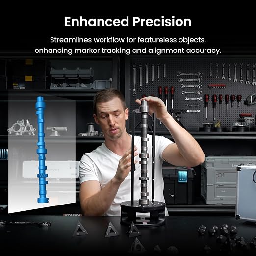 Revopoint 3D Bar Marker Kit for 3D Scanning, 3D Tracking Dots Reference Point Marker for Preventing Tracking Loss and Enhance Accuracy, 4 Pieces Bar Marker with 6.0 mm 3D Scanning Markers