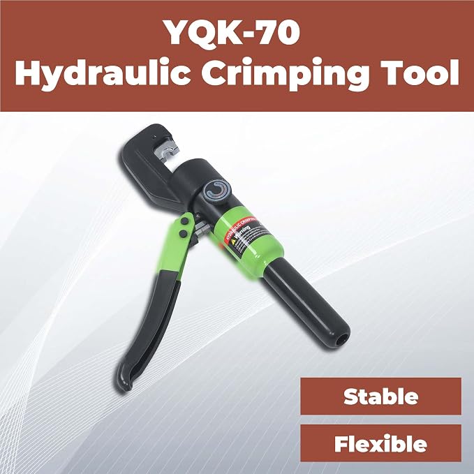 1Pcs YQK-70 Hydraulic Crimping Tool Wire Crimper for Welding Cables, Electrical Cables and Power Wires