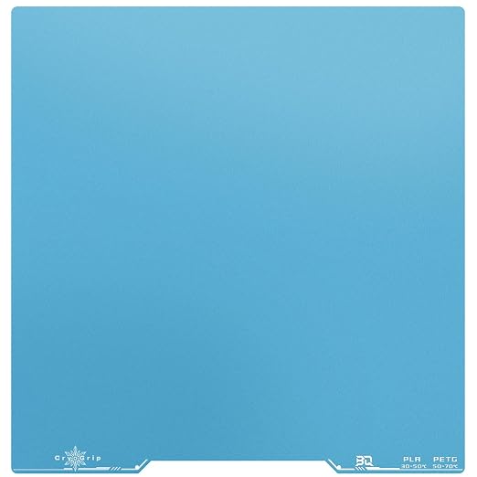 BIQU CryoGrip Pro Frostbite Build Plate for Voron 350 3D Printer, Cold Plate, Room Temperature Printing, Double-Sided Textured Sheet, 356 x 356mm, 1 Piece