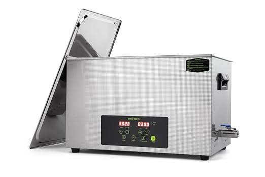 Commercial Ultrasonic Cleaner, ECO Mode, Heating, Degas Mode, ECO Energy-Saving Ultrasonic Cleaning Machine Excellent for Labs,Carburetor,Jewelry,Dentures,Automotive & Industrial Parts. (30L)
