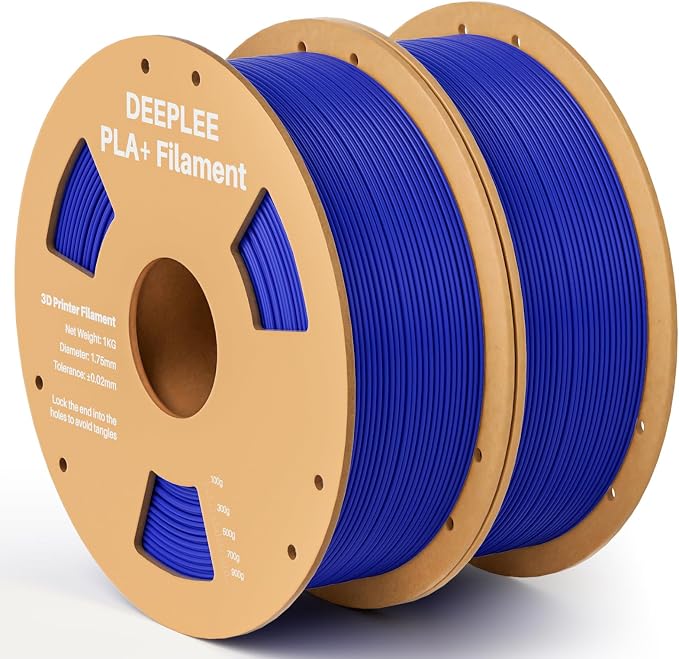 PLA+ 1.75mm 3D Printer Filament, PLA Plus with Dimensional Accuracy +/- 0.02mm, Higher Strength and Toughness, Neatly Wound, No Clogging, Fits for Most FDM 3D Printers, 2KG Dark Blue