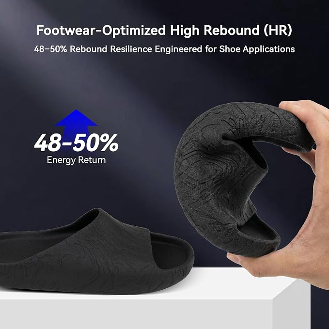 Siraya Tech Roamr TPU Air HR 80A Filament, 48-50% High Rebound, Foaming Flexible 3D Printer Filament, 64A-80A Variable Hardness, Matte Finish for Footwear, Midsoles, and Orthotics (800g, Noir)