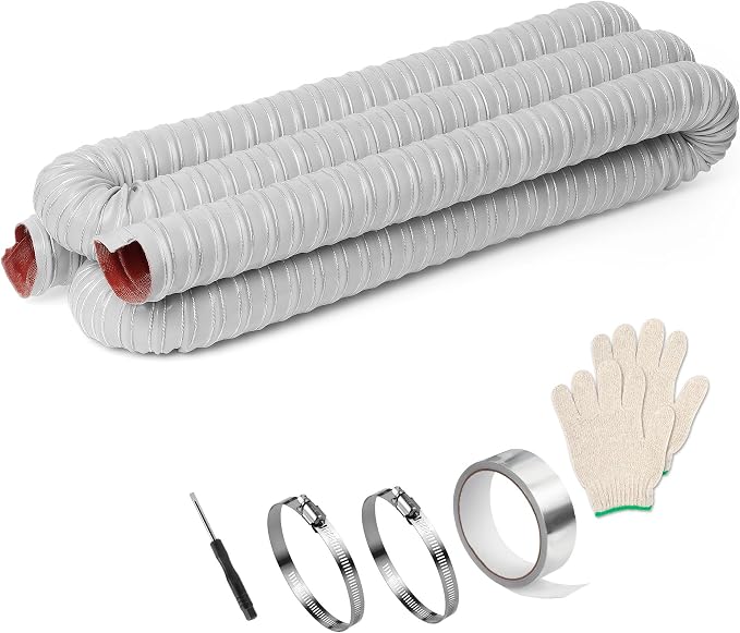 NOWBALL 3in Automotive Air Duct Hose, Length 3 Meter-10ft, 3" Silicone Flexible Cooling Ducting, 76mm High Heat Brake Exhaust Hose for Car, Garage, Dryer Air System Gray
