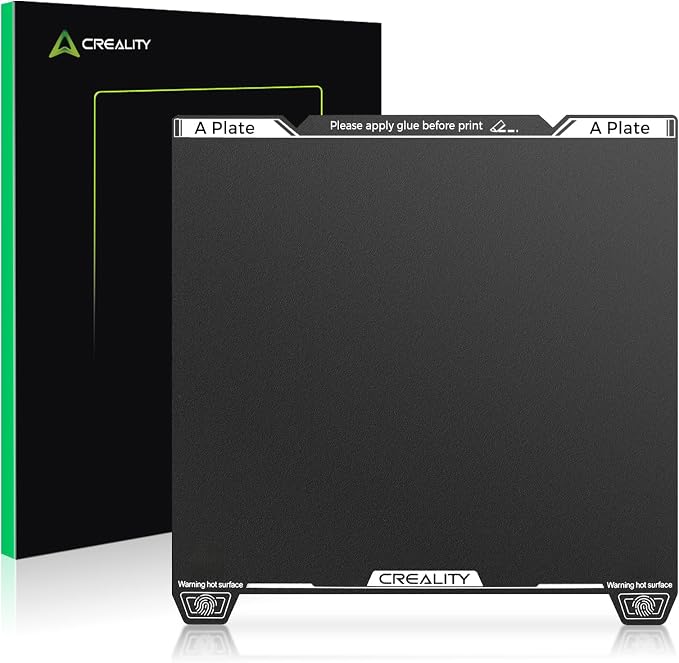 Creality K1 Max Epoxy Resin Build Plate, 315×310mm K2 Pro Spring Steel Bed Plate, Wear Resistance Flexible Print Platform for Creality Ender 3 V3 Plus 3D Printer, Excellent Adhesion, High Flatness