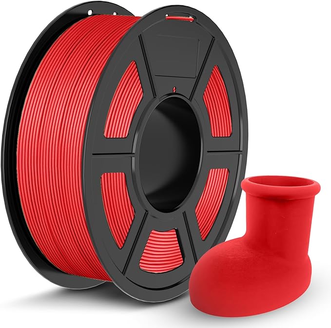 JAYO PLA 3D Printer Filament Red, PLA Filament 1.75mm, 1.1KG Spool, Dimensional Accuracy +/- 0.02mm, Fit Most FDM Printer