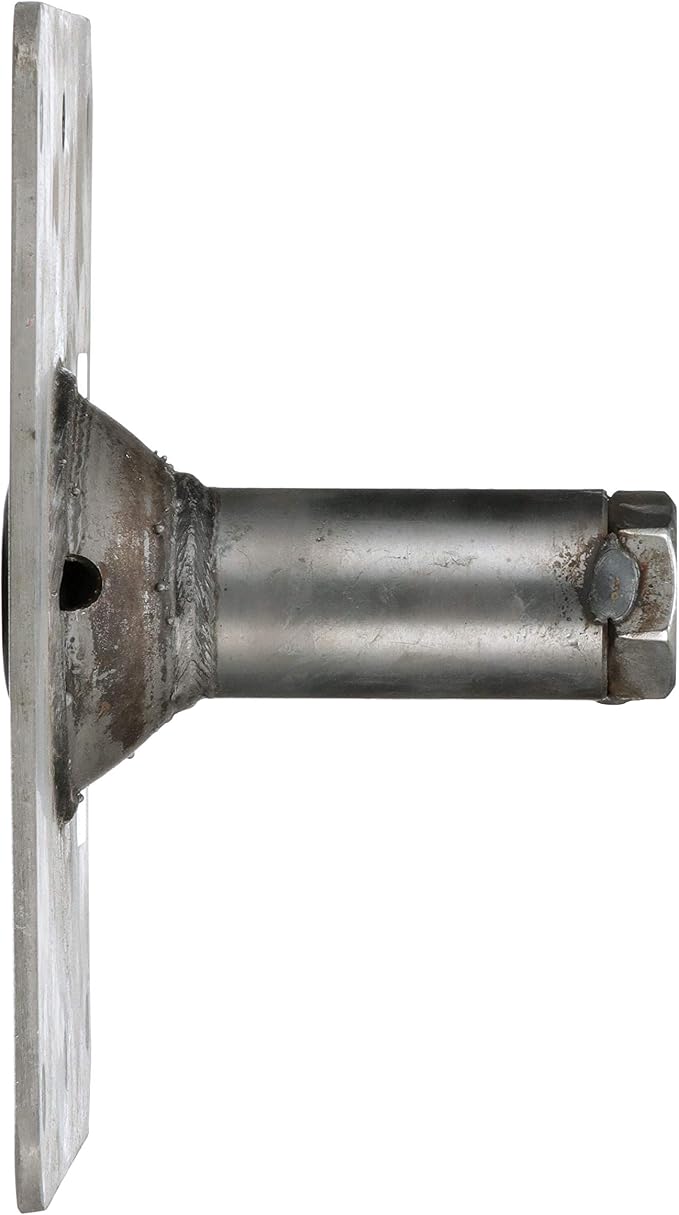 Attwood SP-67739-T Lock’N-Pin ¾-Inch Pin Base — 7x7-Inch Base, Threaded, Acetal Bushing, Pre-Drilled for Mounting