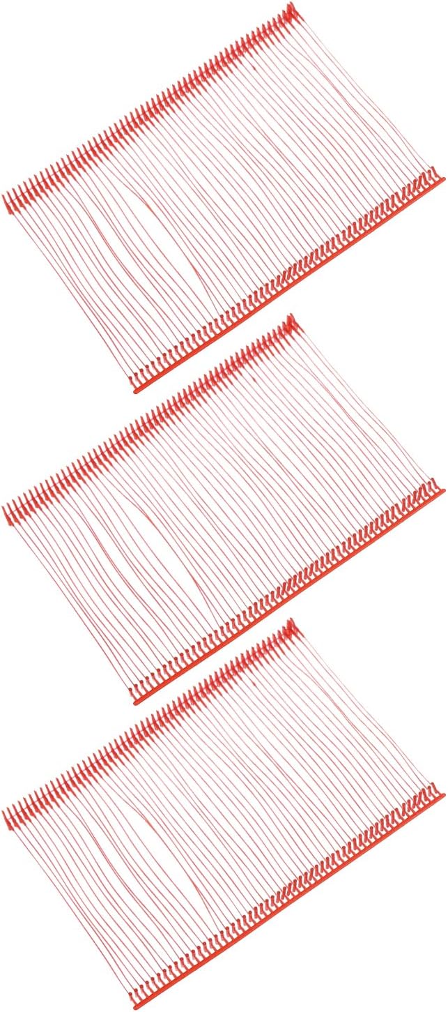 uxcell 5000pcs Standard Tagging Gun Fasteners 75mm Tagging Barbs Pins PP Plastic Tag for Price Tagging Gun, Clothing Tags Gun Attachments for Clothes Bag Fabric, Red