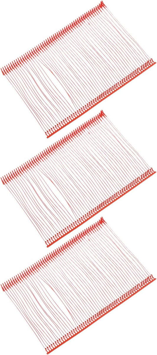 uxcell 5000pcs Standard Tagging Gun Fasteners 75mm Tagging Barbs Pins PP Plastic Tag for Price Tagging Gun, Clothing Tags Gun Attachments for Clothes Bag Fabric, Red