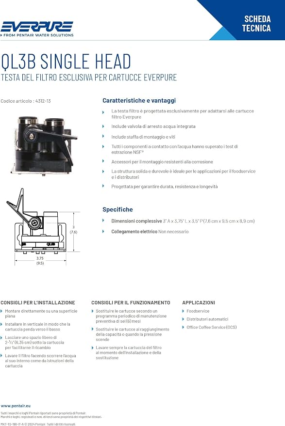 Everpure Ql3B Head Assembly