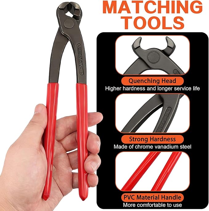 560PCS 22 Sizes Single Ear Hose Clamp Assortment Kit, 5.3 to 36.1mm 304 Stainless Steel Stepless with Clamp Crimp Plier, Cutter & Tweezers For Fuel Line,Pipe, Automotive and Home Appliances