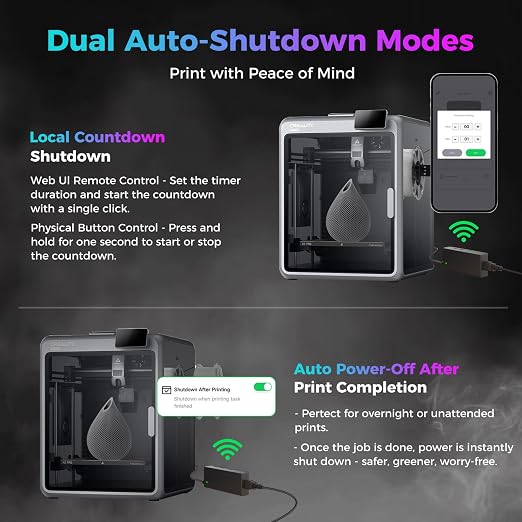 Creality Creator PWR Smart Power Supply, Real-Time Monitoring & Auto Shutdown, 3D Printer Smart Protection for Creality Hi / K1 / K1C / K1SE / K1 Max / K2 / K2Pro / K2 Plus/ K2SE / Ender 3 V3/ V3 Plus