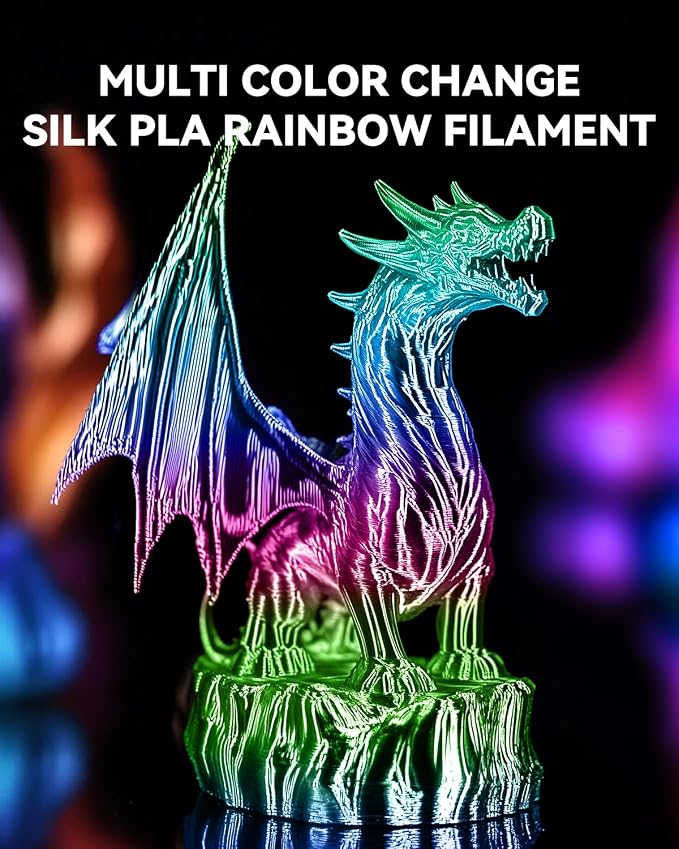SUNLU Silk Filament Mini Pack, Dual & Triple Color 3D Filament Bundle, Individually Vacuum Packed, Dual Color*3, Triple Color*5, 2kg in Total