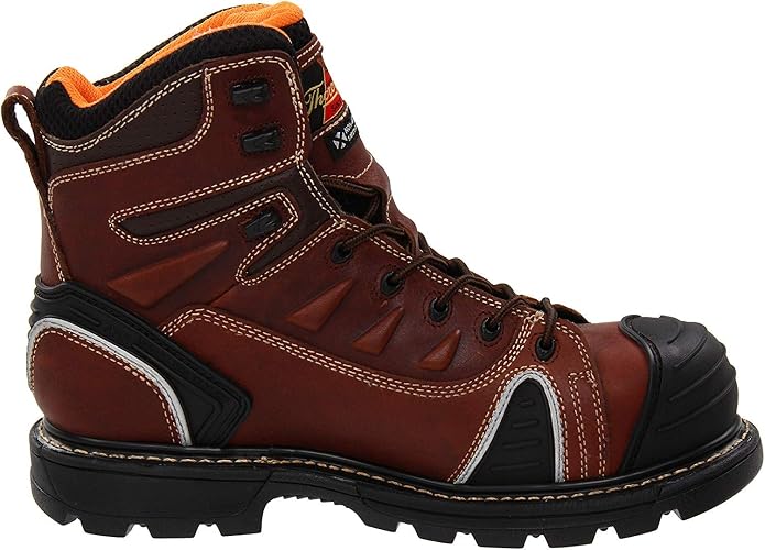 Thorogood GEN-Flex2 6” Composite Safety Toe Work Boots For Men - Breathable Heavy-Duty Toe Cap Boots With Goodyear Storm Welt, Slip-Resistant Outsole and Comfort Insole