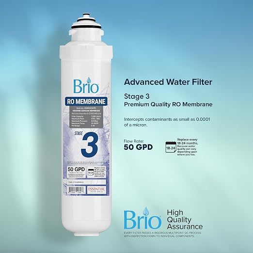 Brio Water Cooler Filter Replacement - Stage-3: Reverse Osmosis Membrane - for Brio model CLPOUROSC420RO