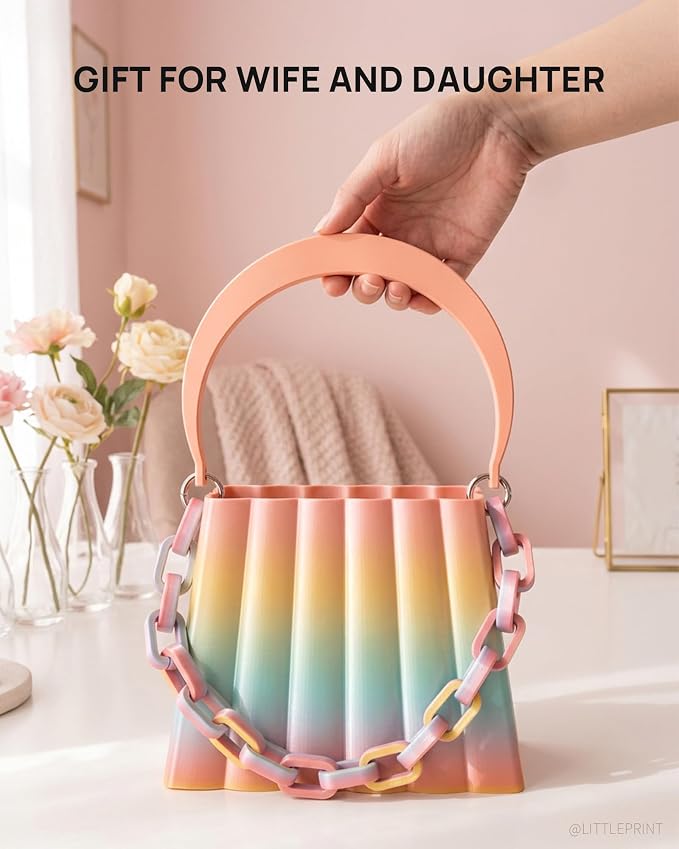 TECBEARS Silk Rainbow PLA+ 3D Printer Filament Bundle for Bambu 3D Printers | Fast Color Change Each 8 Meters, Silky Glossy PLA Plus, 250g Spool, 8 Rolls, 2kg Total, Individually Vacuum Packed