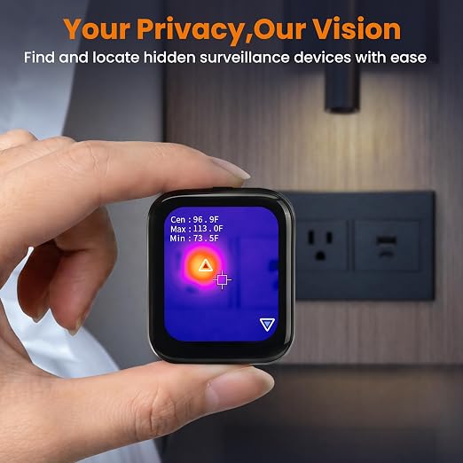 Mini Thermal Camera with Touchscreen, No App Required Small Infrared Imager for Home Inspection, 80×60 IR Resolution Infrared Camera for Detect Hidden Camera, Water Leak Detection