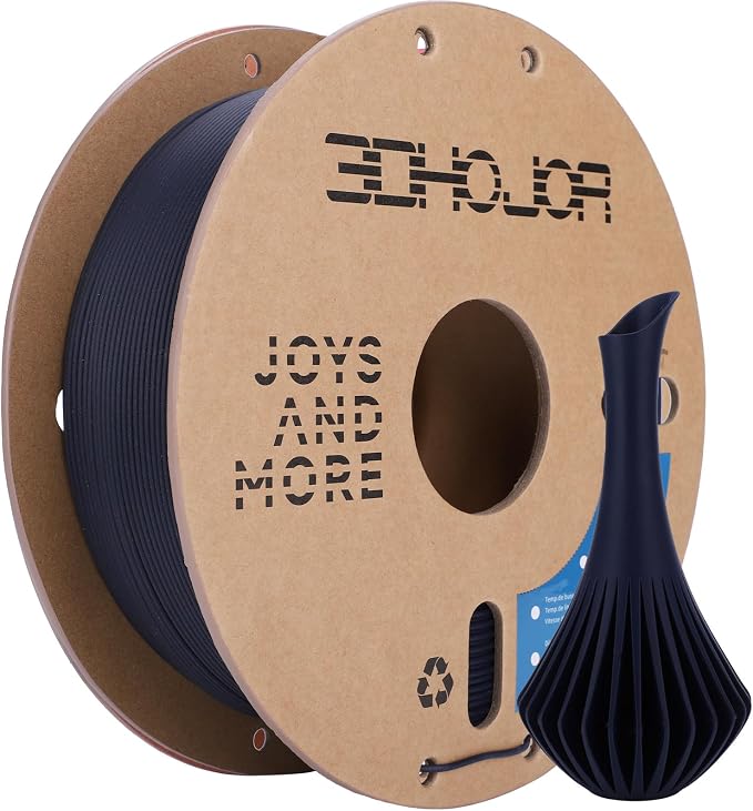 3DHoJor Matte PLA Filament 1.75mm 1kg Cardboard Spool PLA Filament 1.75 PLA 3D Printing Filament, Print with Most 3D Printers 3D Filament-Dark Blue