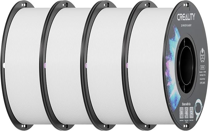Creality TPU Filament 1.75 4 kg, 95A 3D Printing Filament, High Hardness & Resilience, Soft Adhesive Material, Elastic, 1kg(2.2lbs) Flexible Filament 1.75mm, for 3D Printer