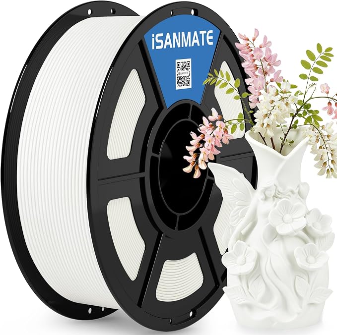iSANMATE Matte PLA White 1.75mm,30-300mm/s