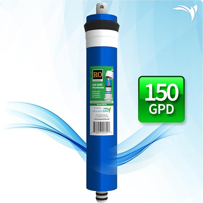 Aquatic Life 150 GPD Reverse Osmosis RO Membrane Filter Replacement for RODI Water Filter System Unit