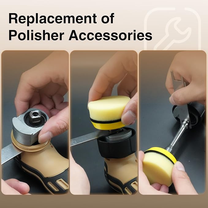 Cordless Mini Polisher,1/1.5/2Inch,DA&RO with 11 Variable Speed 2500-6000 RPM,2.3Ah Rechargeable Battery,Car Detailing Micro Polisher