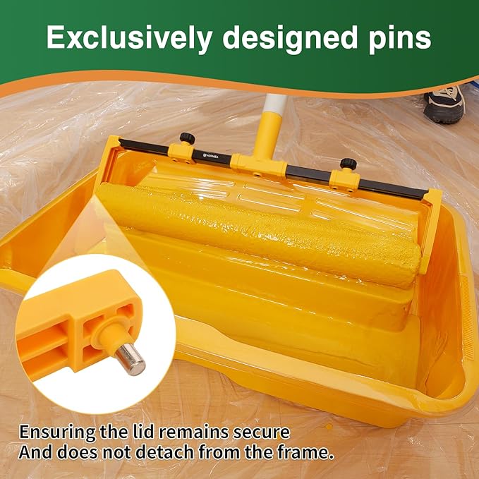 VOOMEY 18"Paint Roller Frame,The Adjustment Range is from 12" to18", Suitable for Large-Scale Painting Projects,Can be Used with an Extension Pole