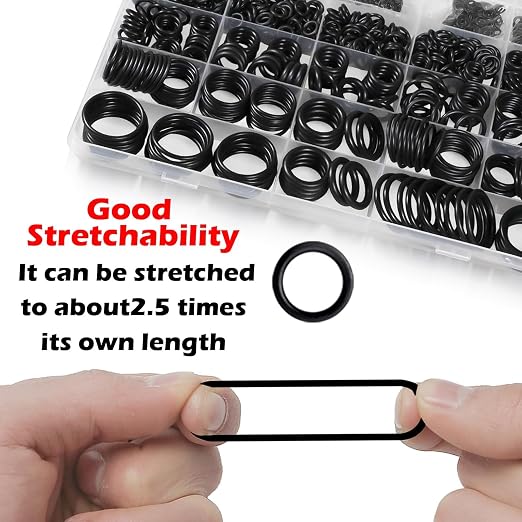 ZDBB 1010 Pcs Rubber O Rings Kit 22 Size Universal O-Ring Assortment Set for Automotive Faucet Pressure Washers Plumbing Sealing Repair,Air or Gas Connections,Resist Oil and Heat