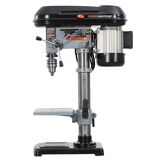 SHOPMAX 10 inch 9 adjustable speeds 5 Amp Benchtop Drill Press