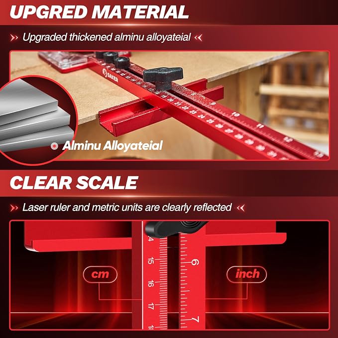 Saker Contour Gauge-Saker New 4 in 1 Router Milling Groove Bracket