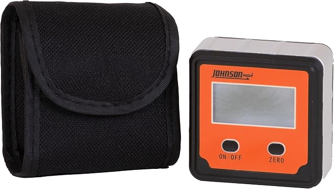 Johnson Level & Tool 1886-0000 Magnetic Digital Angle Locator w/ 2 Buttons, Orange, 1 Locator