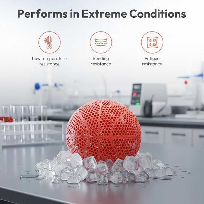 Amolen Rebound PEBA 90A Flexible Filament, 1.75mm 3D Printer Filament, 78% Energy Return & 20% Lighter, High-Speed Printing Lightweight for Sports & Robotics, Drones & Functional Prototypes, Blue 1kg