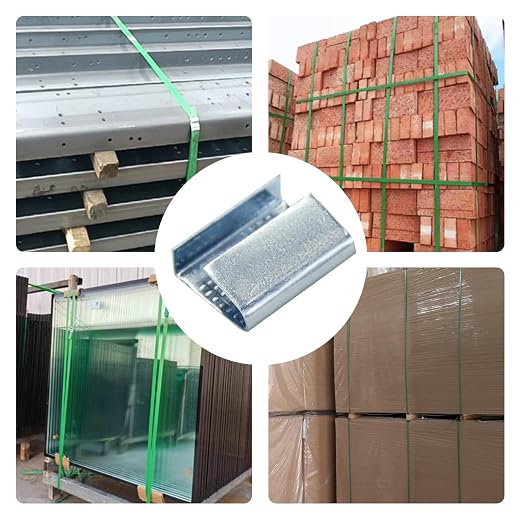 Open Serrated Strapping Seals for 3/4" Polyester Poly Polypropylene Strap Pallet Banding Clips(1000)