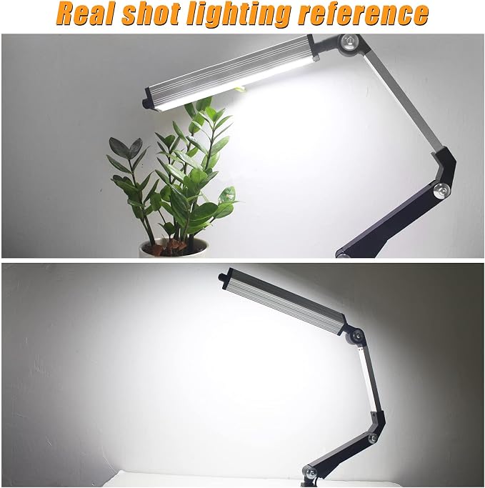 LED Machine Work Light 120V 16W Waterproof Aluminum Alloy Long Arm for CNC Lathe Drill Table Industrial Lighting