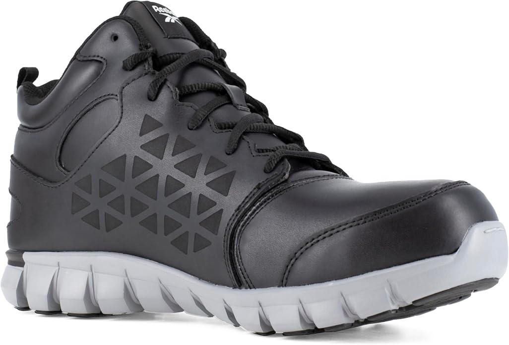 Reebok Work Mens Sublite Cushion Electrical Alloy Toe Work/Duty - Black