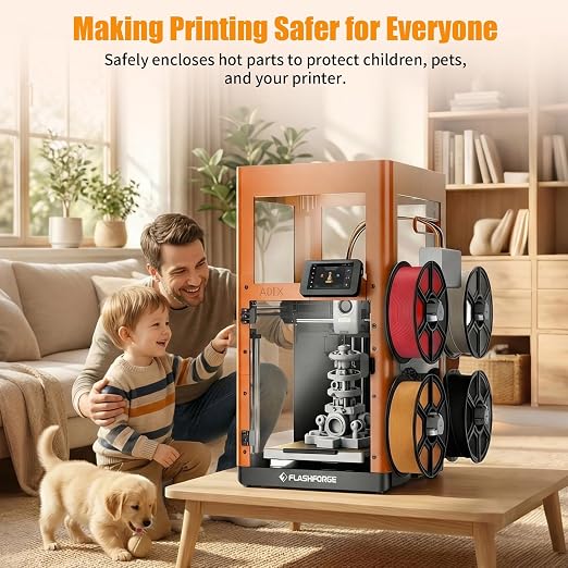 Flashforge AD5X 3D Printer Enclosure Kit, Odor Proof & Noise Reduction;(The Frame Needs to be 3D Printed by Yourself)