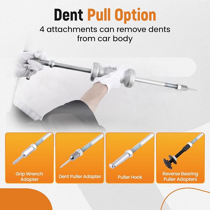 maXpeedingrods 10-Way Slide Hammer Puller Set Front Wheel Hub Bearing & Rear Wheel Axle Remover Puller Set