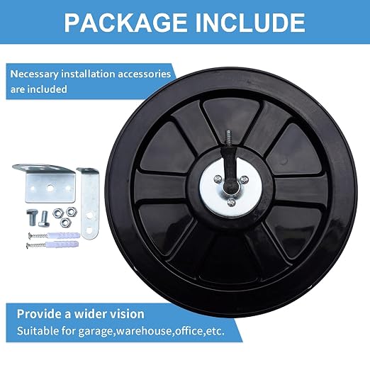 Convex Mirror - 18" Security Mirror for Business, Garage, Warehouse, Office. 18 Inch Convex Safety Mirror Indoor Outdoor with Clear View Wall-Mounted