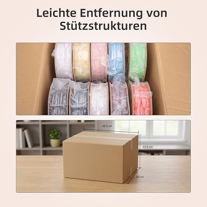 3DHoJor Matte PLA 3D Printer Filament Bundle,10KG PLA Matte Filament 1.75mm, 3D Filament Multicolor, 1KG Spool, 10 Pack,Black+White+Grey+Blue+Light Khaki+Pink+Yellow+Fire Engine red+Brown+Mint Green