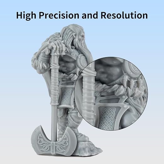 Siraya Tech Fast ABS-Like 2kg 3D Printer Resin 405nm UV-Curing Non-Brittle High Precision 3D Printing Liquid Standard Photopolymer Resin for LCD DLP 3D Printing(Grey, 2kg)