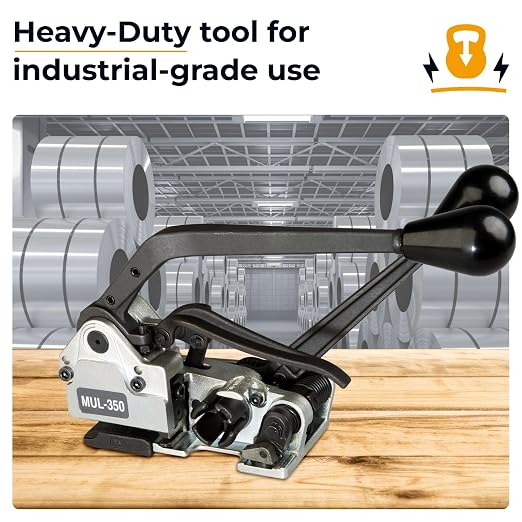 IDL Packaging Teknika MUL-350 Heavy Duty Combination Tool for PET Strapping, 5/8" Strap Width