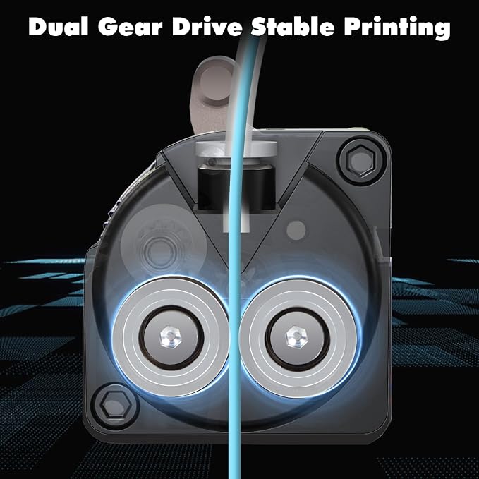 Creality K1 Max/K1C/K1 SE/K1 Upgrade Direct Drive Extruder, Comes with 40N Stepper Motor, Dual Gear Smooth Feeding Extrusion Kit, Support 1.75mm Filament for 3D Printers Ender 3 V3, Ender 3 V3 Plus