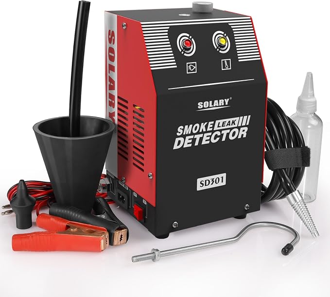 Automotive EVAP Smoke Machine Tester - 12V DC Smoke Leak Detector for Pipe System with Built-in Air Pump