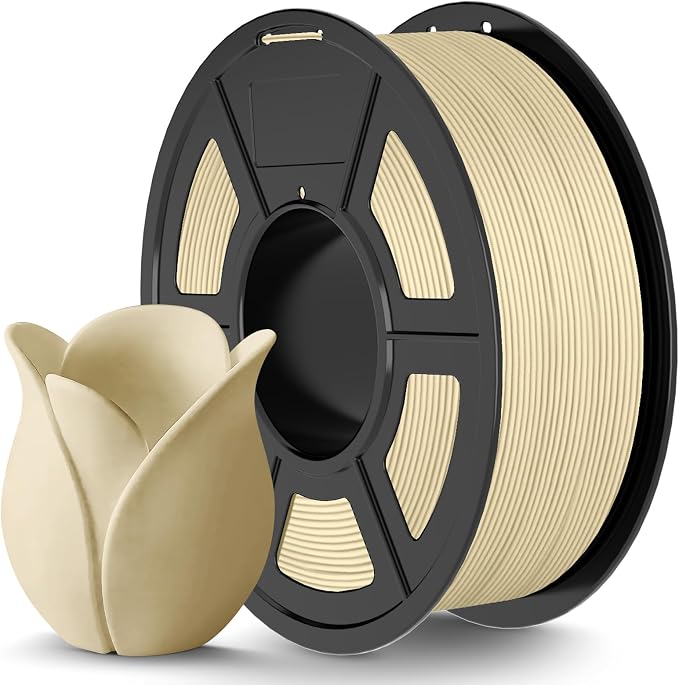 TECBEARS Oak Matte PLA 3D Printer Filament 1KG | Smooth Extrusion, Tangle Free, Vacuum Sealed, 1.75MM Filament ±0.02mm Accuracy, Compatible with Most FDM Printers