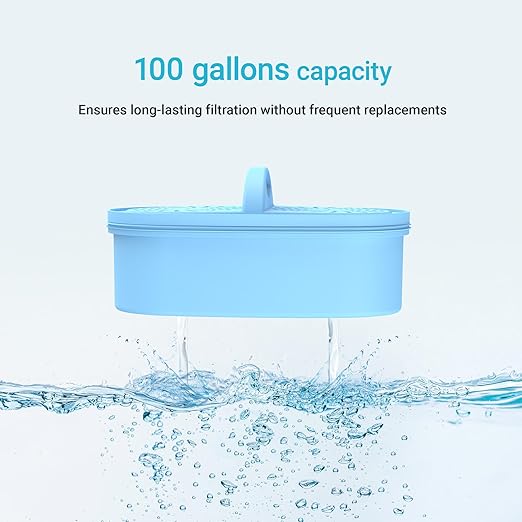AQUA CREST PF-AL Alkaline Water Filter Replacement for Waterdrop® Pitcher Filtration System, Fits Waterdrop® PF-AL, Reduces PFOA/PFOS, Chlorine, Last Up to 100 Gallons, 2 Pack