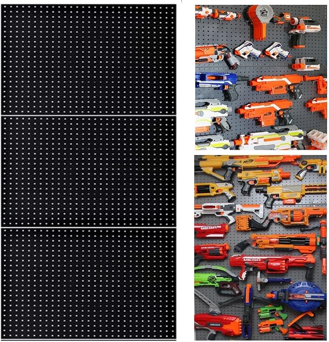 Nerf Organizer KIt - Pegboards, Peg Board Bins & Peg Hooks