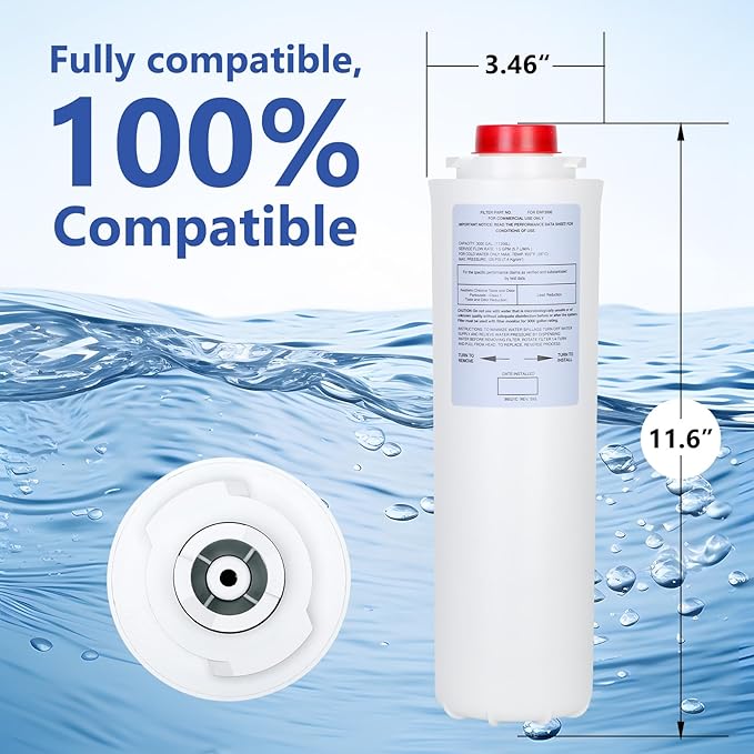 513,00-C Replacement (4 Packs-No Chip),Compatible with EzH2O Bottle Station High Capacity 3000 Gallon,EWF3000 for 513,00-C ERF750, 51299C, 55898C
