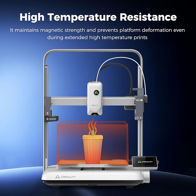 Creality Ender 3 V4 Build Plate, Original PEI Printing Plate Kit 225*250mm, Flexible Spring Steel Magnetic Platform Plate, Easy Print Removal, Heat Resistant For Creality Ender 3 V4 Combo 3D Printer