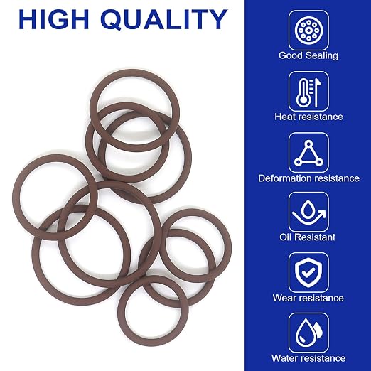 199PCS Viton O Ring Kits, 30 Metric Sizes FKM O Ring Kit, Fluorocarbon 75A, Chemical Resistant and Oil Resistance O-Rings for Various Chemicals, Hydraulic, Cylinders, Plumbing with 4PCS O-Ring Picks